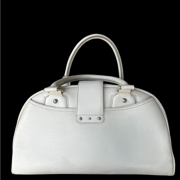 LOUIS VUITTON Epi GM Montaigne Bowling in white silver hardware - Picture 3 of 6